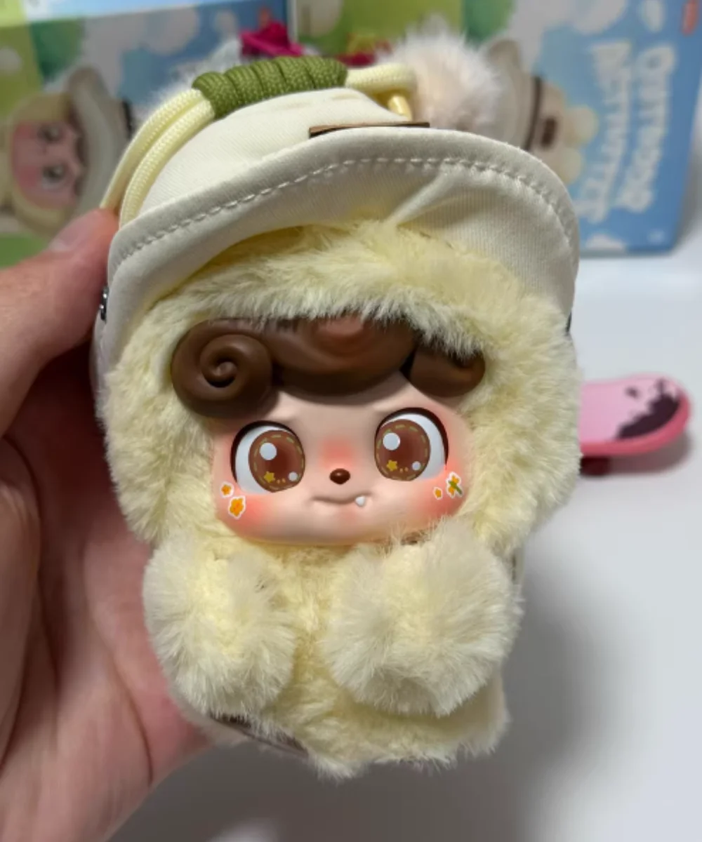 정품 Q.Kid 오늘 나는 놀이를 위해 외출했어요 시리즈 블라인드 박스 플러시 펜던트 가방 장식 사랑스러운 선물 미스터리 박스 모델 장식 장난감