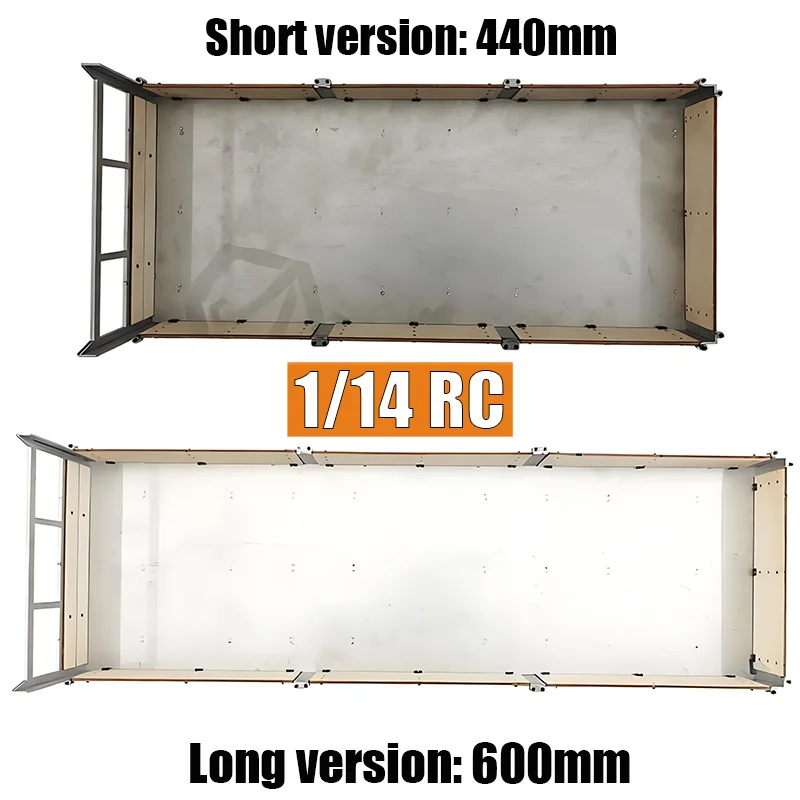 JXmodel Simulation Metal & Wooden Low-side Flatbed Truck Body for 1/14 Tamiya RC Truck for SCANIA 770S R620 for VOLVO Car
