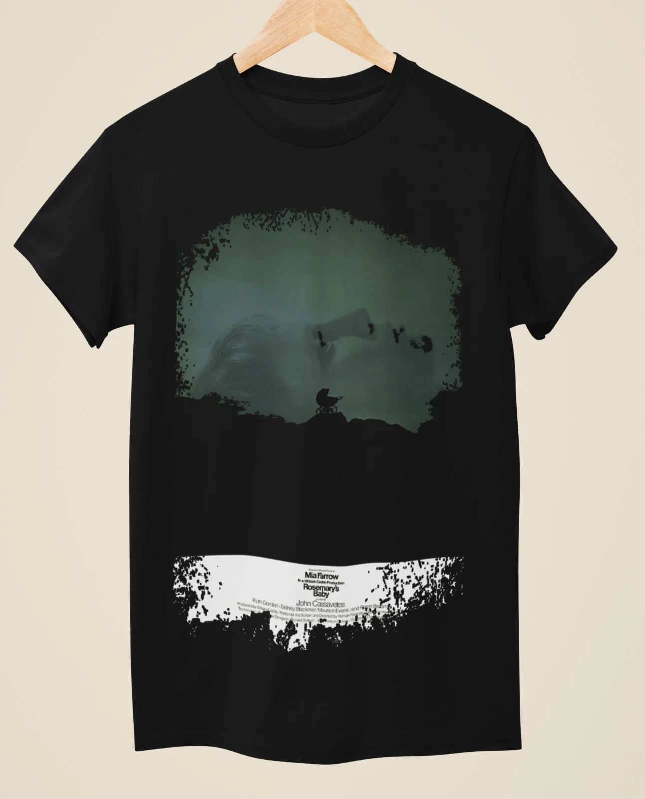 Rosemary's Baby - Movie Poster Inspired Unisex Black T-Shirt