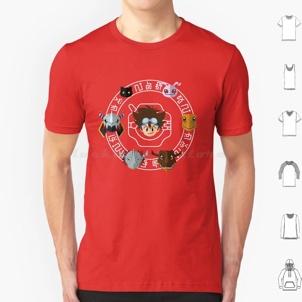 Digital Courage T Shirt Big Size 100% Cotton Dragon Dinosaur Lizard Courage Fire Japan Nostalgia
