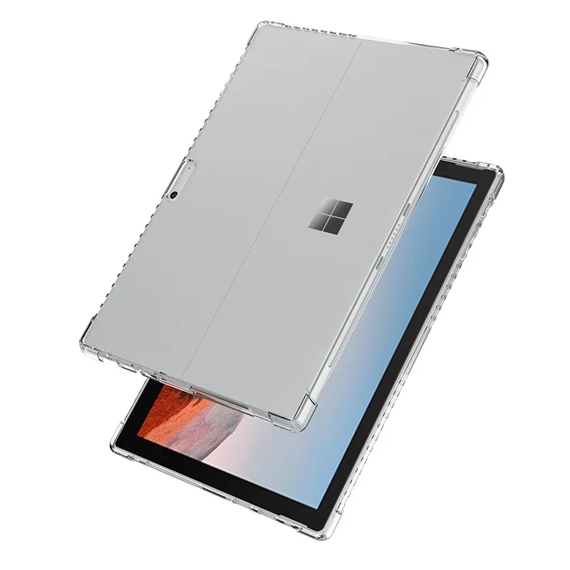For Microsoft Surface Pro 7 Plus Case 12.3Inch TPU Transparent Protection Accessories for Surface Pro 4 5 6 7 Tablet Cover Funda