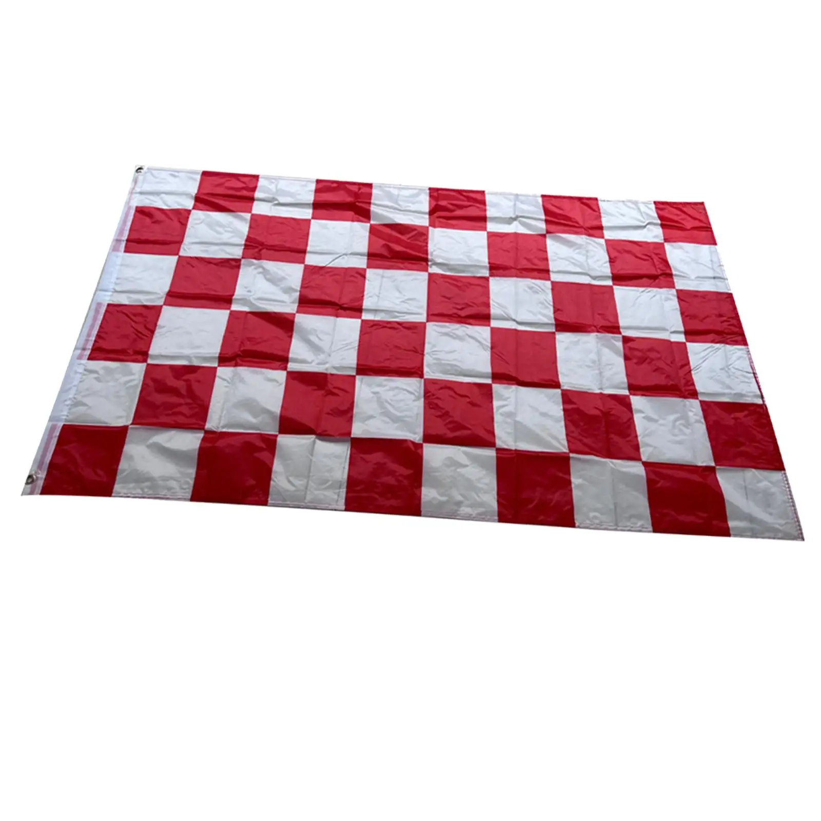 Red and White Check Flag with Grommets Checkered Racing Flags for Motor Racing Events Decorations Outdoor Activities Party