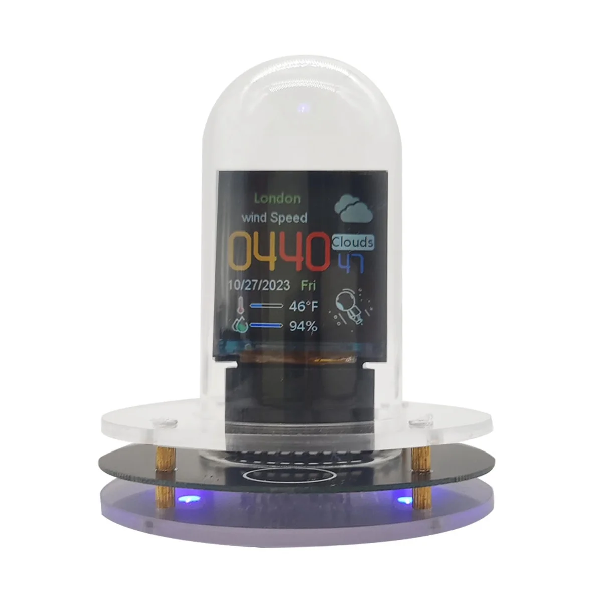 New RGB Nixie Tube Clock Smart WIFI Networked LED Light-Emitting IPS Color Screen DIY Analog Digital Tube Night Light