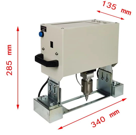 140*40 Plug in Vin Number Metal Label Marking Engraving Printing Machine for Vin Code Metal Steel Printing Engraver Machinery
