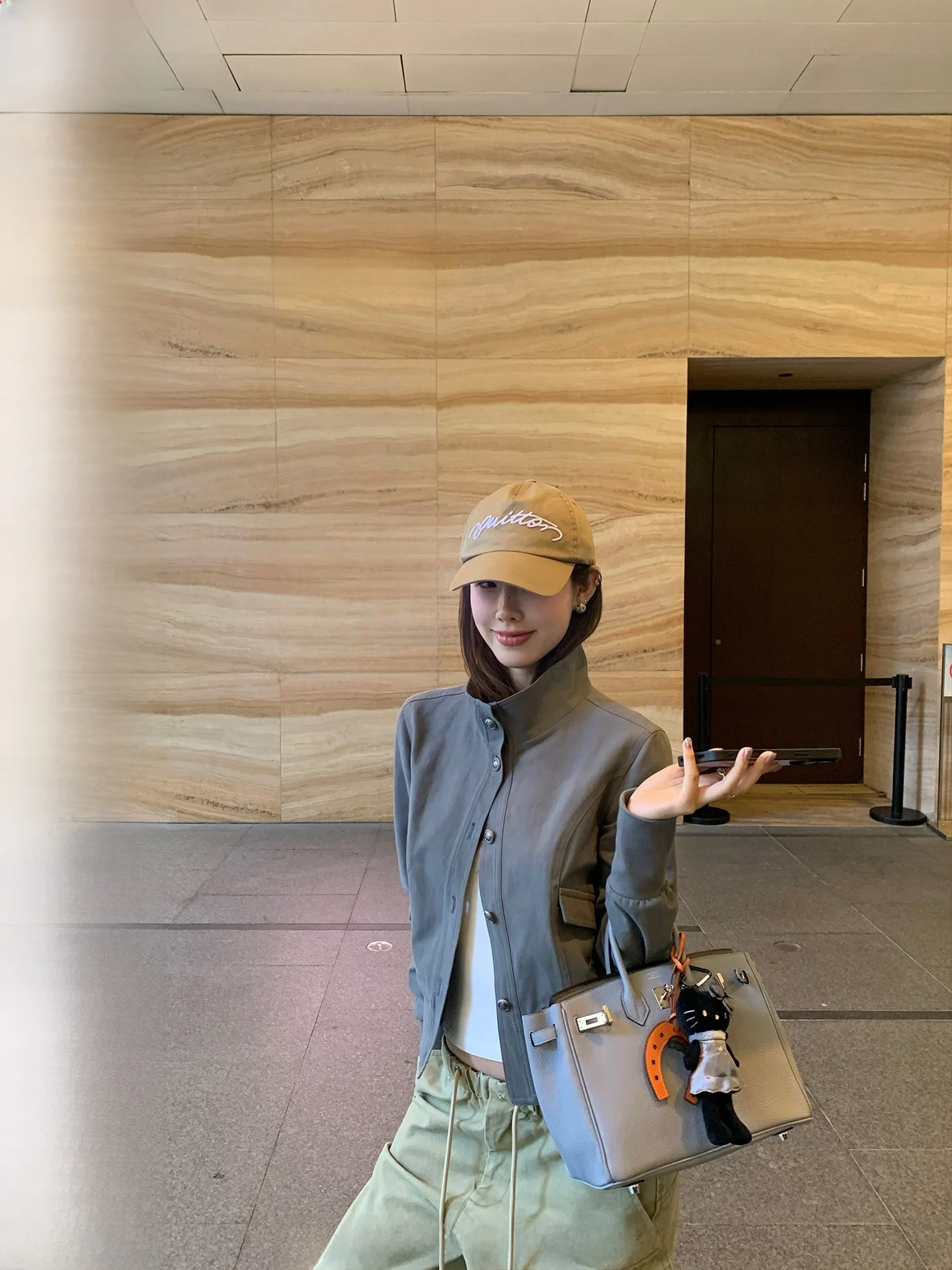 

Ranwear ort Jaet Stand Collar Metal Bule 3D Stitching Fit Cotton Women's Commute Sle Faion Outerwear