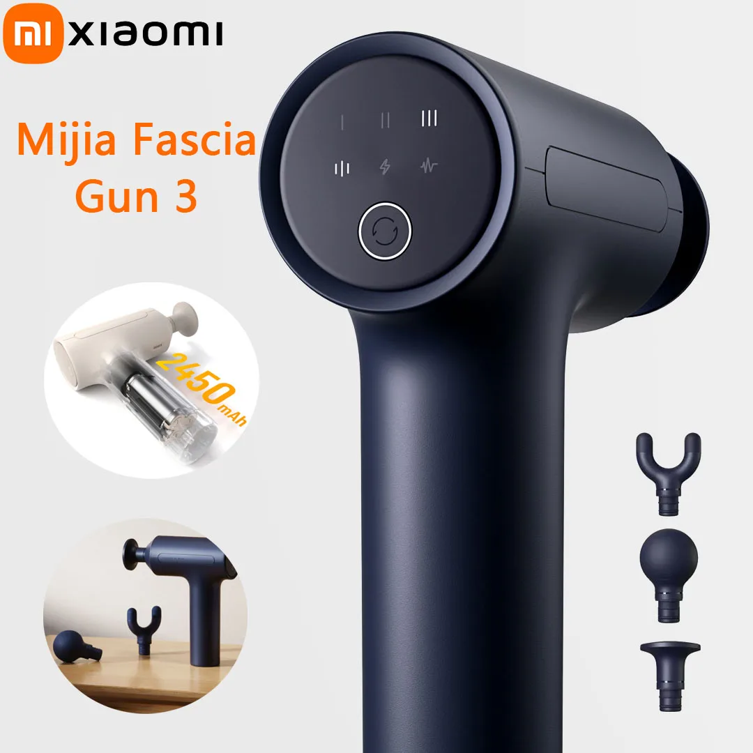 

Xiaomi Mijia Fascia Gun 3 Type-C Charging 25KG Thrust 2800rpm 2450mAh Extra Long Standby 3rd Gear Mode Relax ＆ Massage Muscles