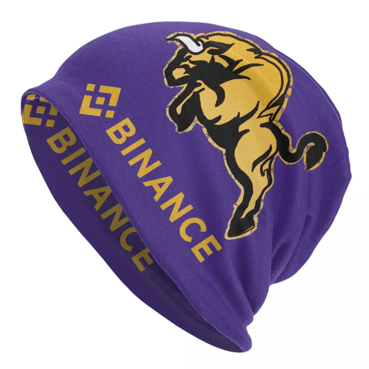 Crytocurrency Binance Coin Bonnet sombreros para mujeres y hombres, gorros de punto geniales, gorros BNB Bull Blockchain, gorros de otoño e invierno