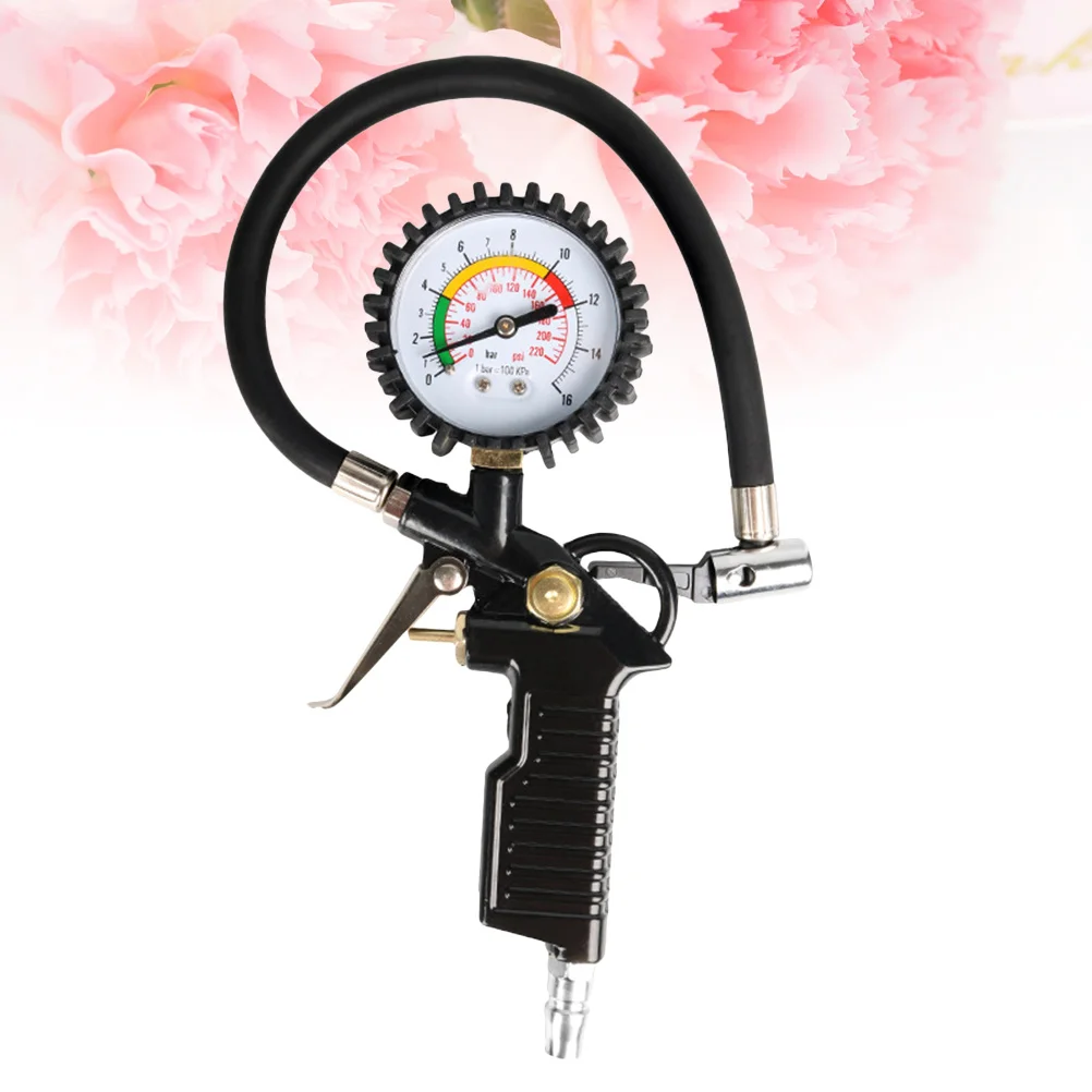 

Max 220 Psi Mechanical Gauge Leak-Proof Rubber Tube For Automobile Tire Pressure Check Car Tire Pressure Gauge Repair Tool