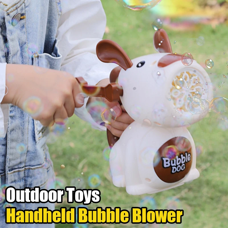 Bubble Gun Bubble Machine Cartoon Dog Bubble Machine Toys Suitable for Children and Toddlers Bubble Gun Party Gifts Birthday