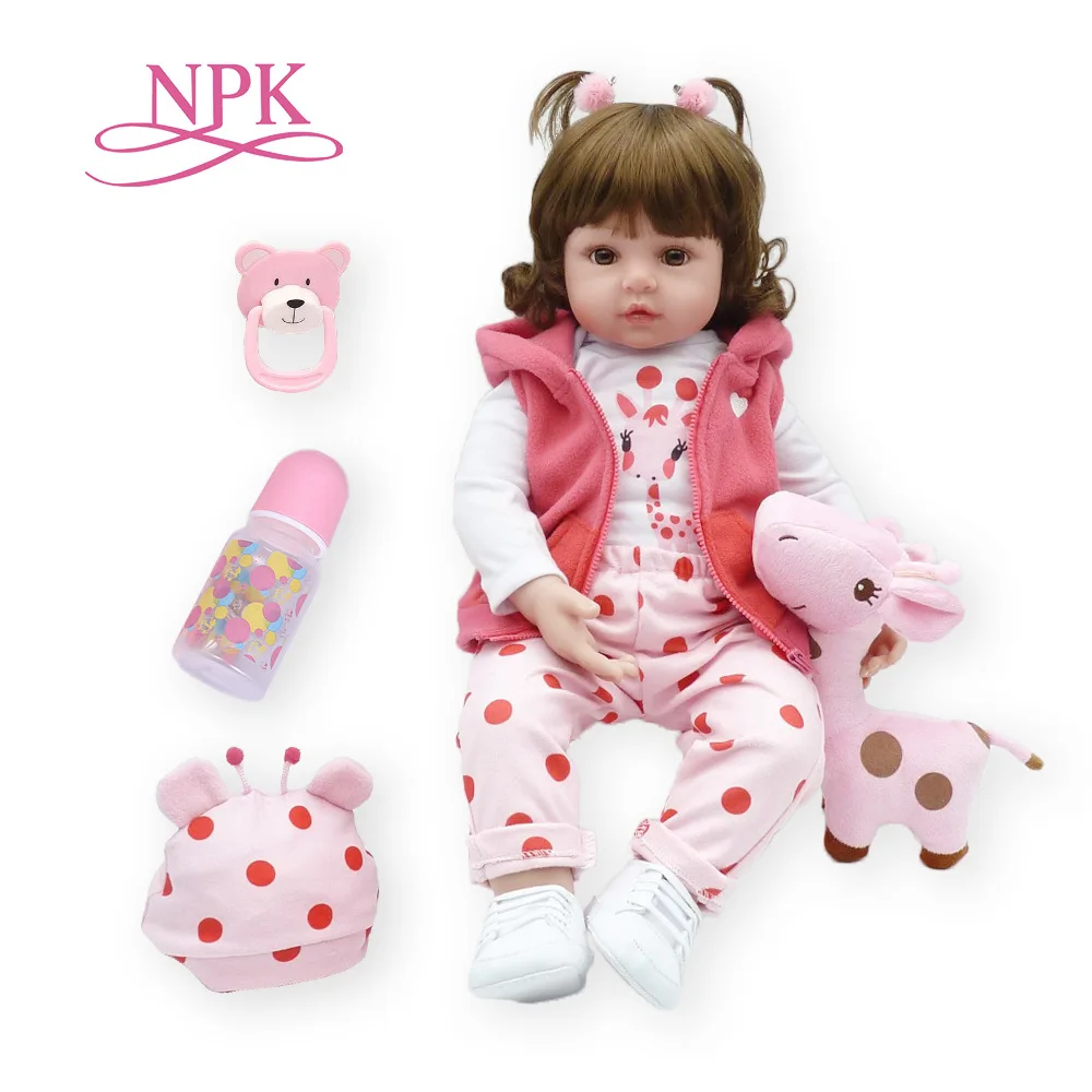 MINISO NPKREBORN Simulation Baby Doll 60cm Silicone Doll Parenting Practice Prop