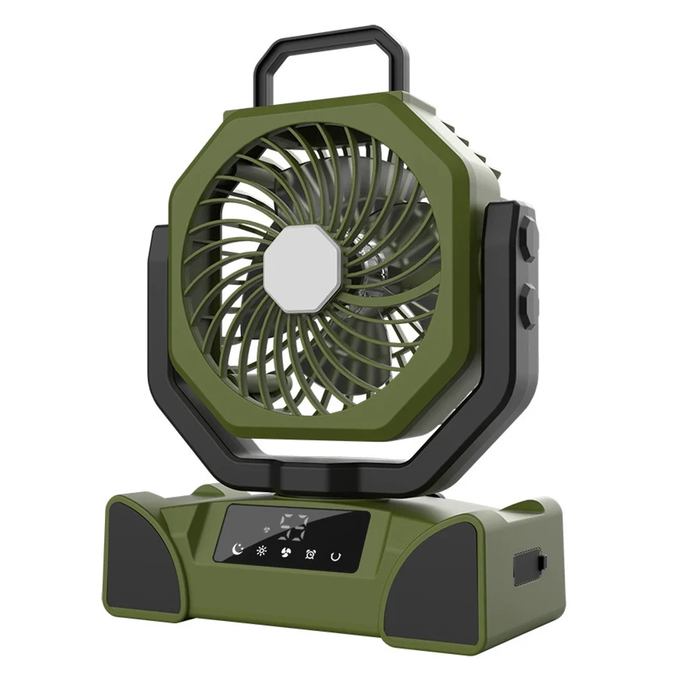 Rechargeable Tent Fan with Integrated LED Lighting Remote Control Convenience and a Robust 20000mAh Battery Life