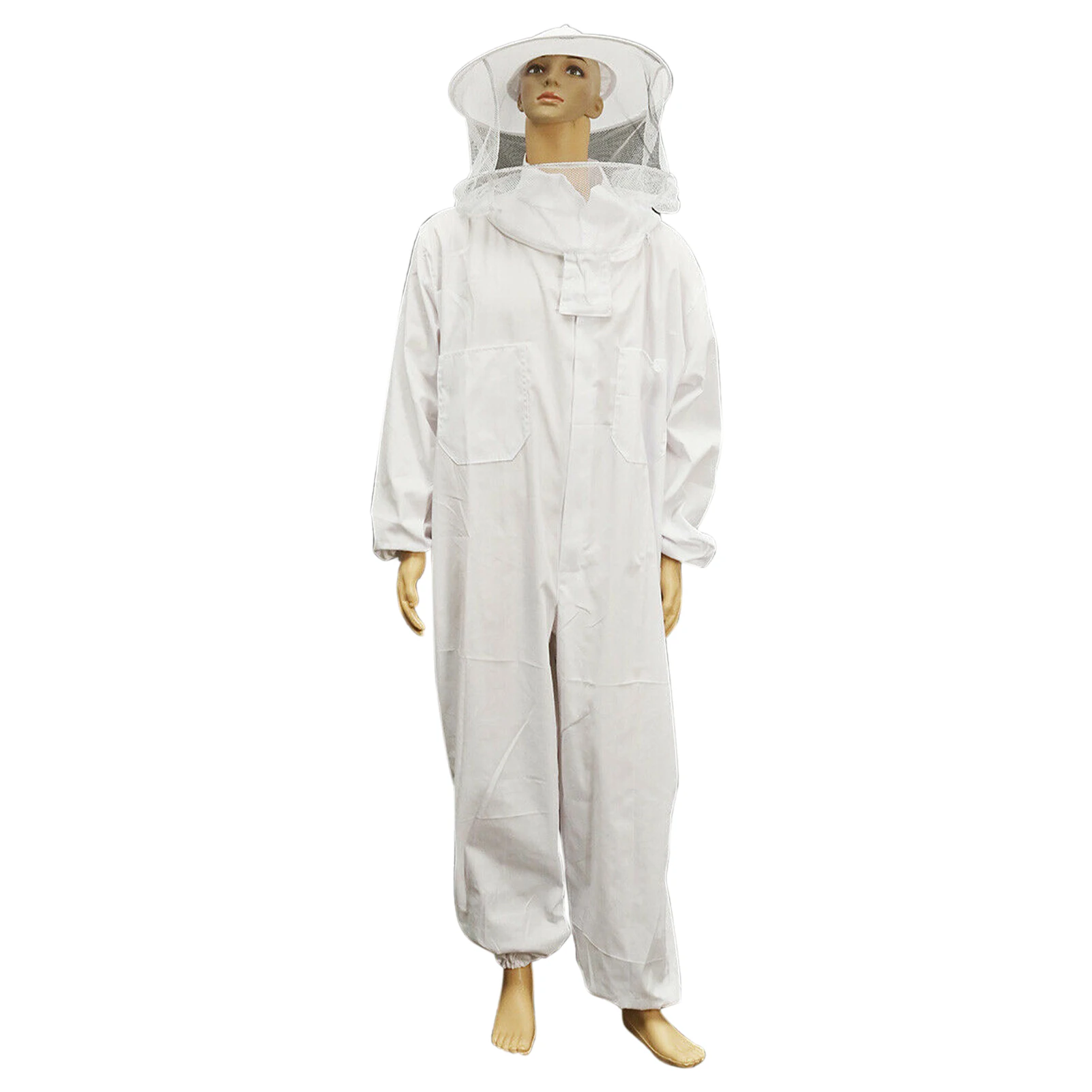 

Safety Beginner Zipper Beekeeping Suit Full Body Protective Clothing Ventilated With Veil Hood Home Professional Hat Anti Bee