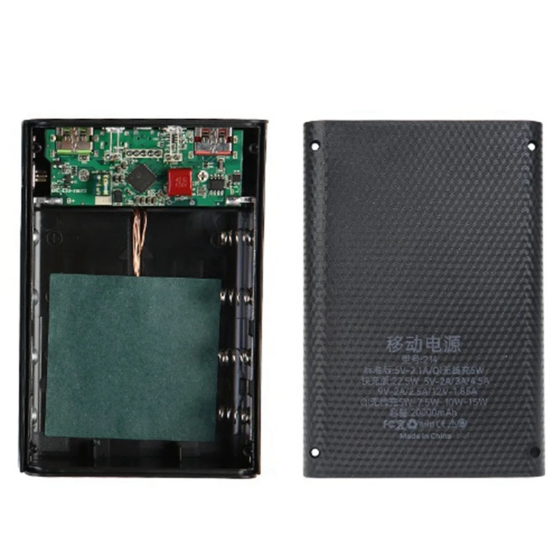 高速充電ワイヤレスモバイル電源 4 21700 バッテリー 22.5 ワット充電バッテリーボックス DIY ディスプレイキット