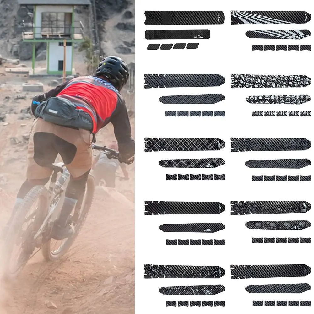 

Black Bicycle Chain Protective Sticker MTB Cycling Accessories Bicycle Protective Film Bottom Frame Protector Bike Frame Sticker