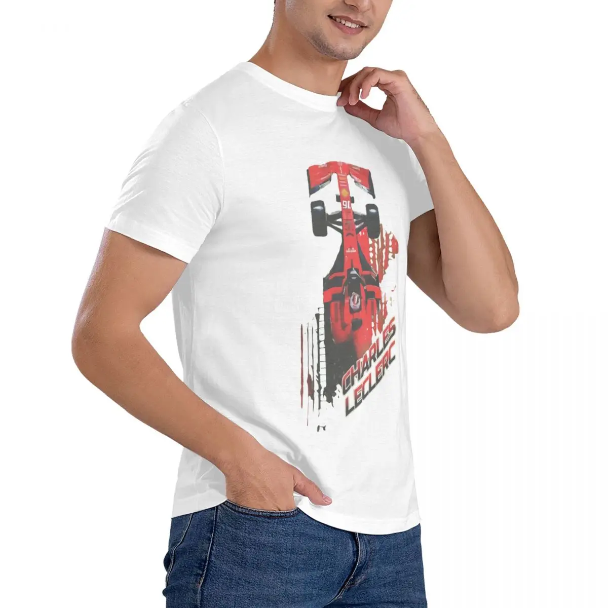 تي شيرت برسومات للرجال والنساء ، تي شيرت قطني ، ملابس مطبوعة للسيارات ، ملابس عصرية #6