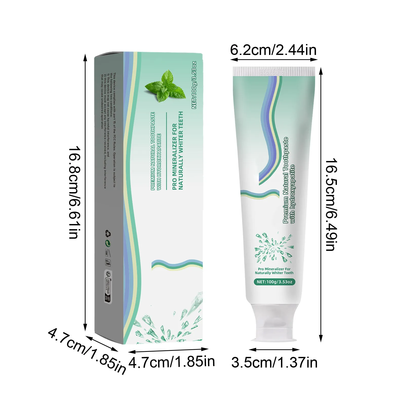 Nano Hydroxyapatite Toothpaste Mint To Remove Bad Breath Whitening Stain Removal Toothpaste Fresh Breath