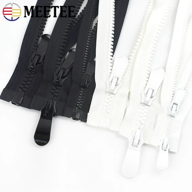 Large Resin Zipper 20-150cm Tent Zippers Single/Double Zip Slider on Jacket Oversized Repair Zips By Meters Clothing Closures