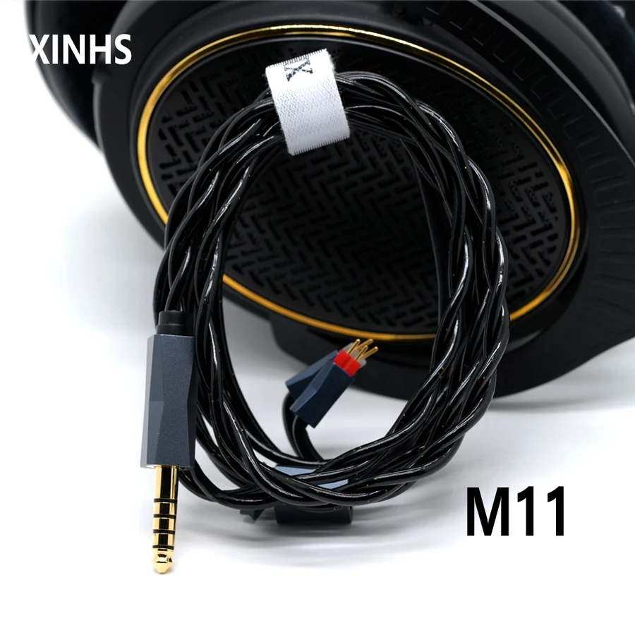 

XINHS M11 2-Core Litz Structure Silver-Plated Copper Hi-Fi Headphone Upgrade Cable