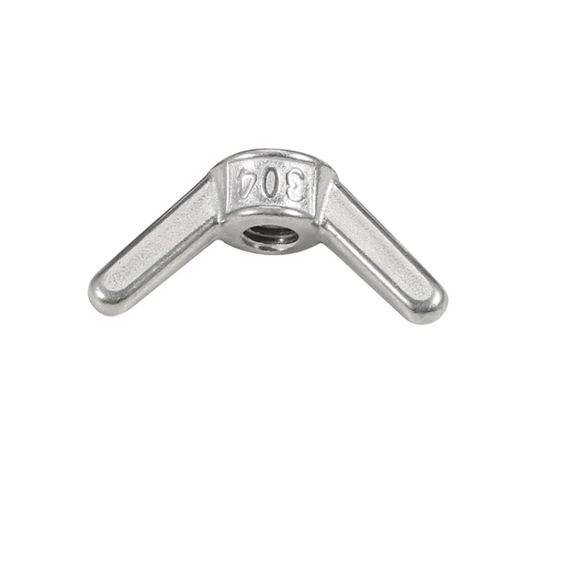 1pcs M6 M8 M10 M12 M14 M16-M24 Butterfly Wing Nuts 304 Stainless Steel Tighten Butterfly Threaded Nut Yuanbao Screw Threaded Nut