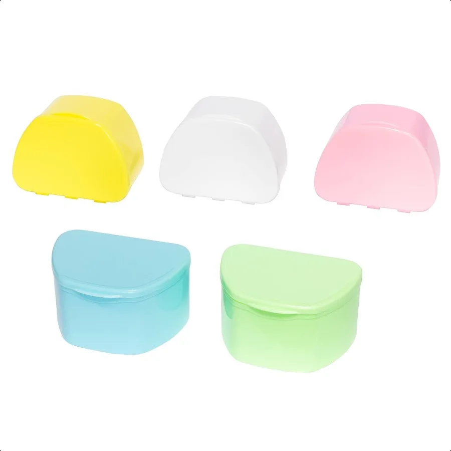 

Denture Cases 30 Bulk Pack Dental Box For Artificial Teeth Mouth Guard Night Guard Gum Shields Retainer Denture Bath Container