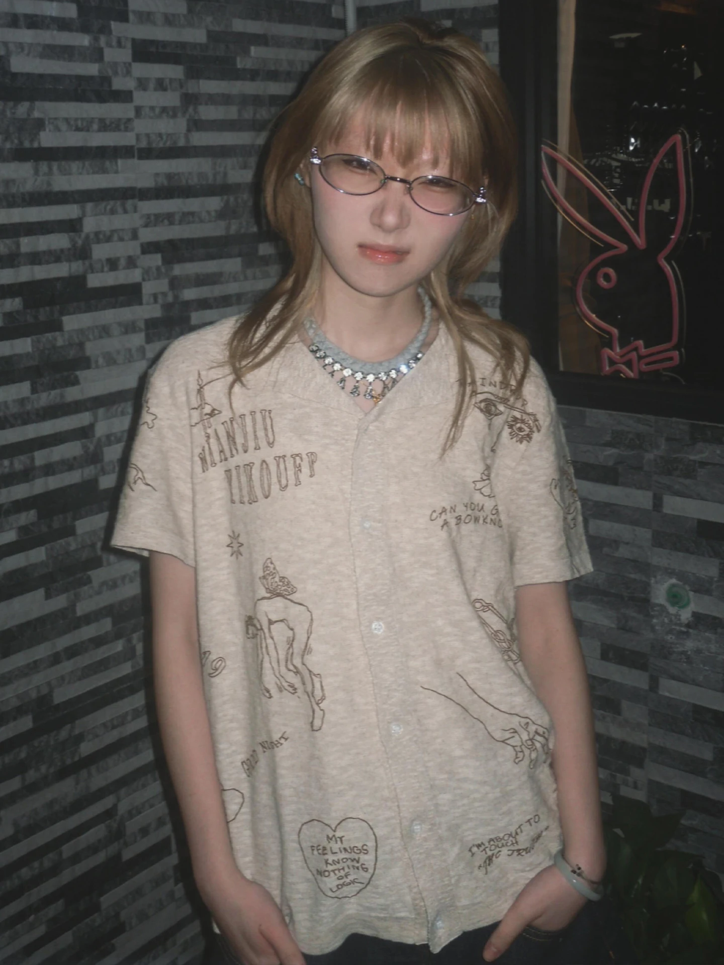 

Ретро-американская хлопково-льняная рубашка с коротким рукавом для женщин, летняя повседневная, с ручной росписью, свободного кроя, премиум-класса