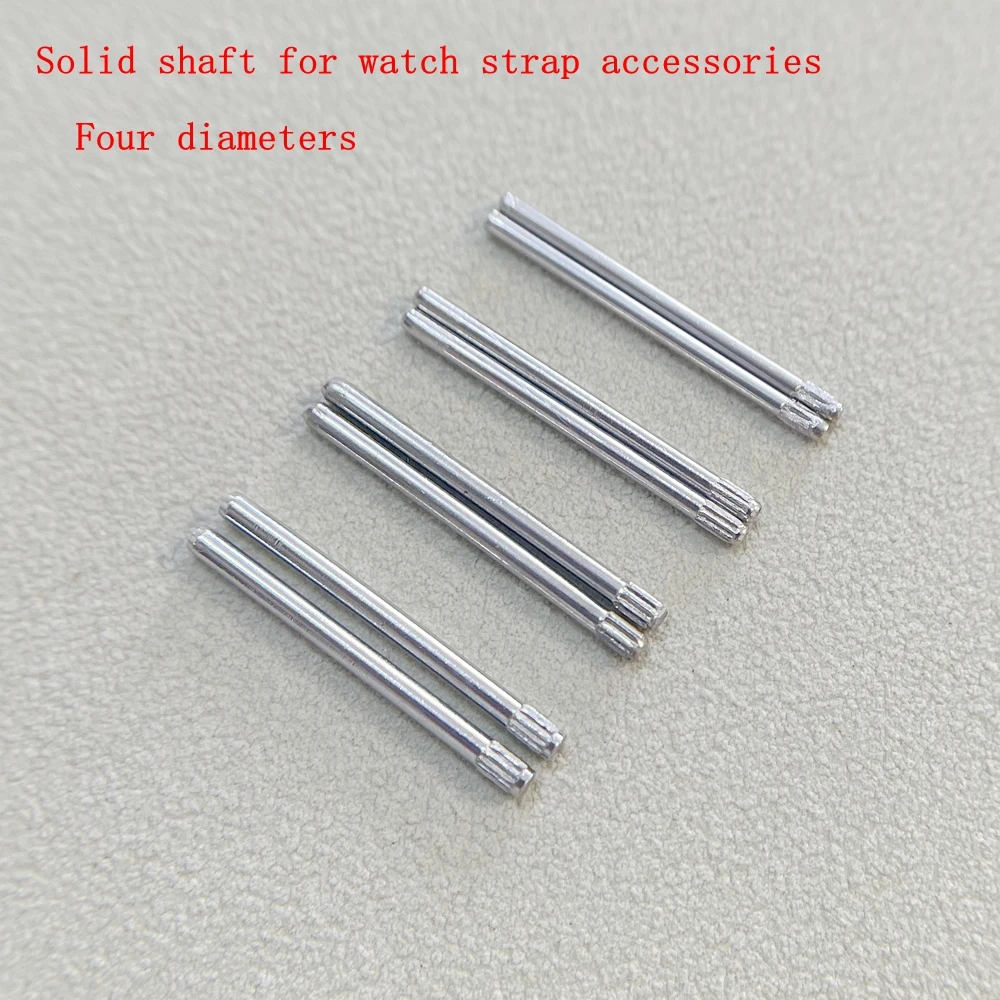 Solid shaft needle thread head for watch repair parts: 0.9/1.0/1.1/1.2 diameter stainless steel watch steel band fixing rod 20