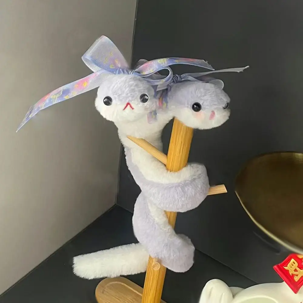 

Kawaii 58cm Two-headed Snake Wrap Around Arm Soft Purple Snake Animal Snake Children Gift