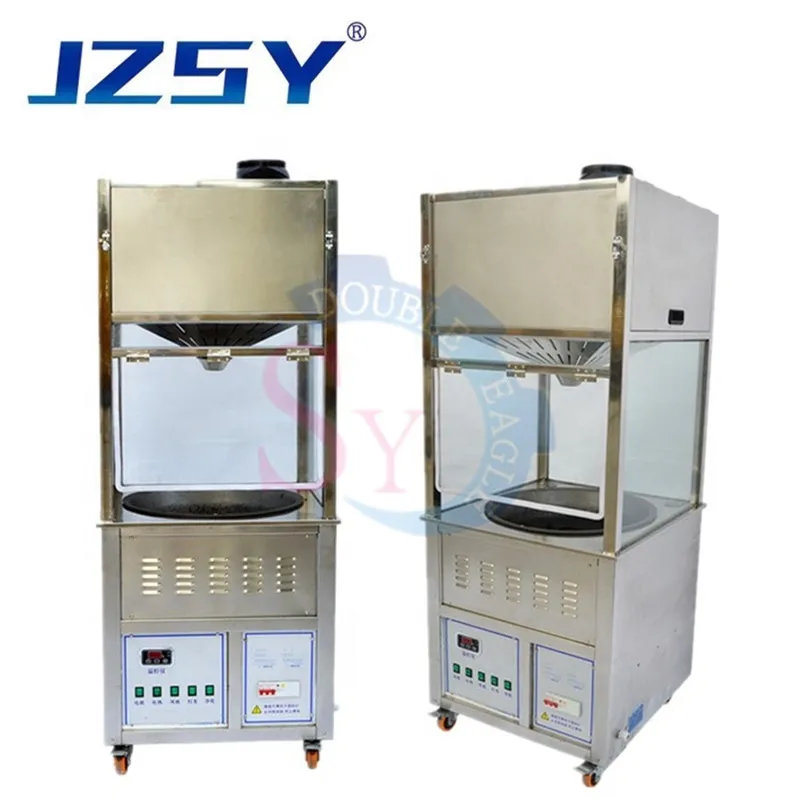 Supermarket Environmental Stainless Steel Smokeless Chestnut Stir Frying Machine Fried Walnuts Auto-Stir Processing Equipment