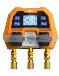 DMG-4B Digital Double Gauge Valve Electronic Manifold Instrument Refrigeration Maintenance  Digital Manifold Gauge -14~800psi