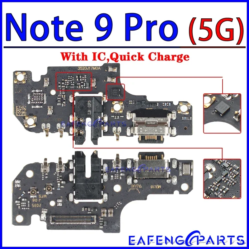 Usb Dock Charger Connector Flex for Xiaomi Redmi Note 7 7A  7S 8 8A 8T 9 9T 9S Pro 4G 5G Charging Board Flex Ports Module