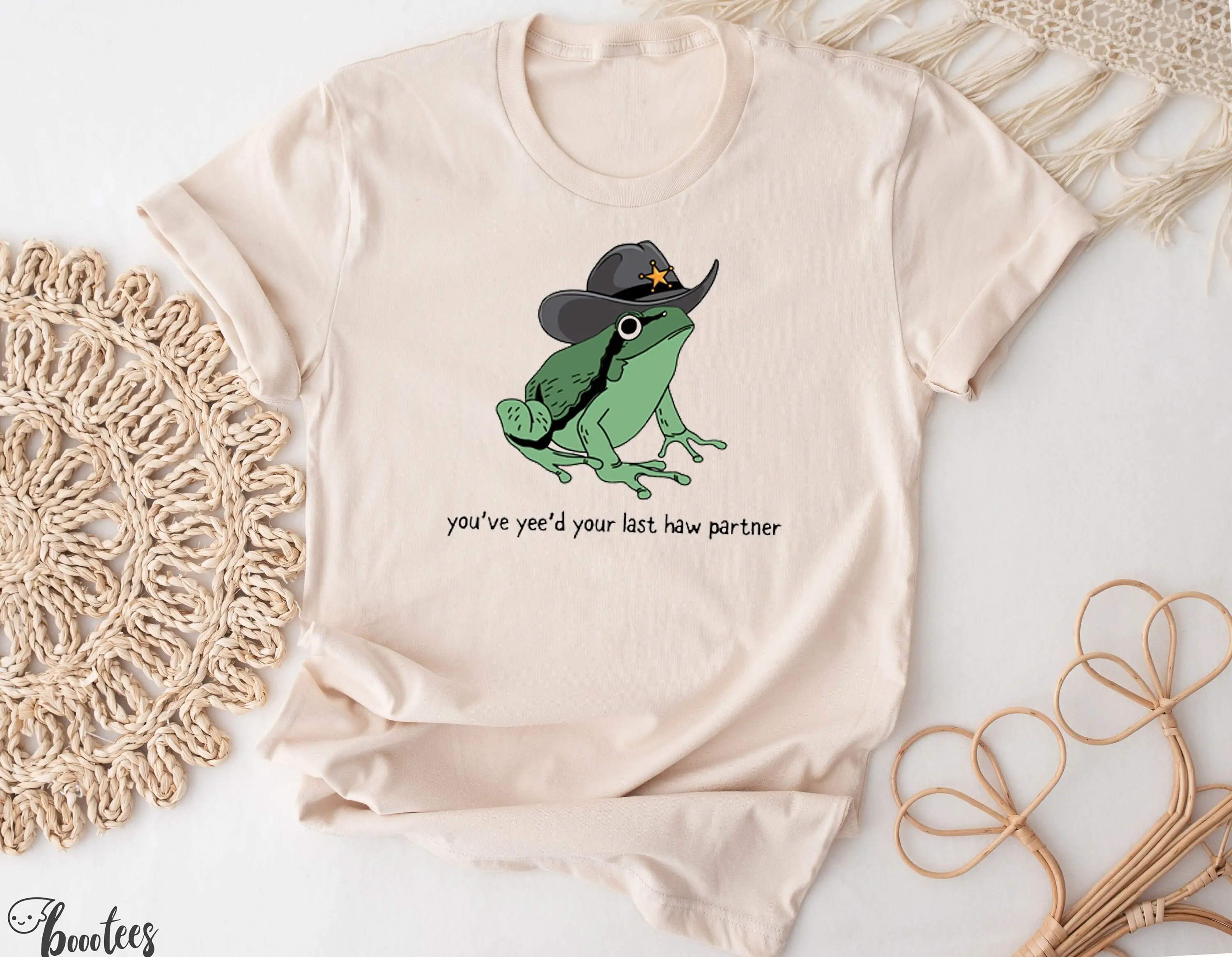 You Just Yee'D Your Last Haw T Shirt Cowboy Frog Meme Idea Wild West Present Trendy Giddy Up Country Toad Lover