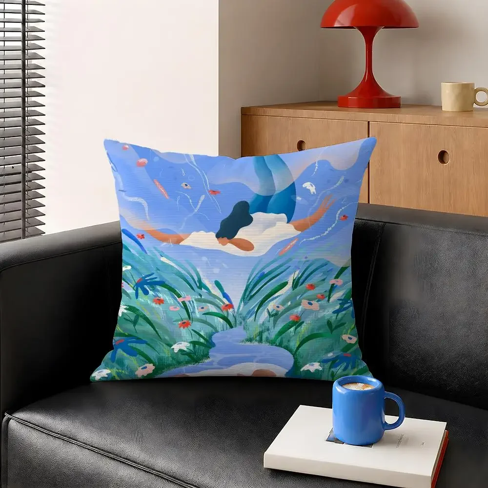 Artist Maggie Stephenson Fantasy Art Cushion Cover Decorative Pillowcase Soft Short Plush Cozy Durable Sofa Home Decor Items
