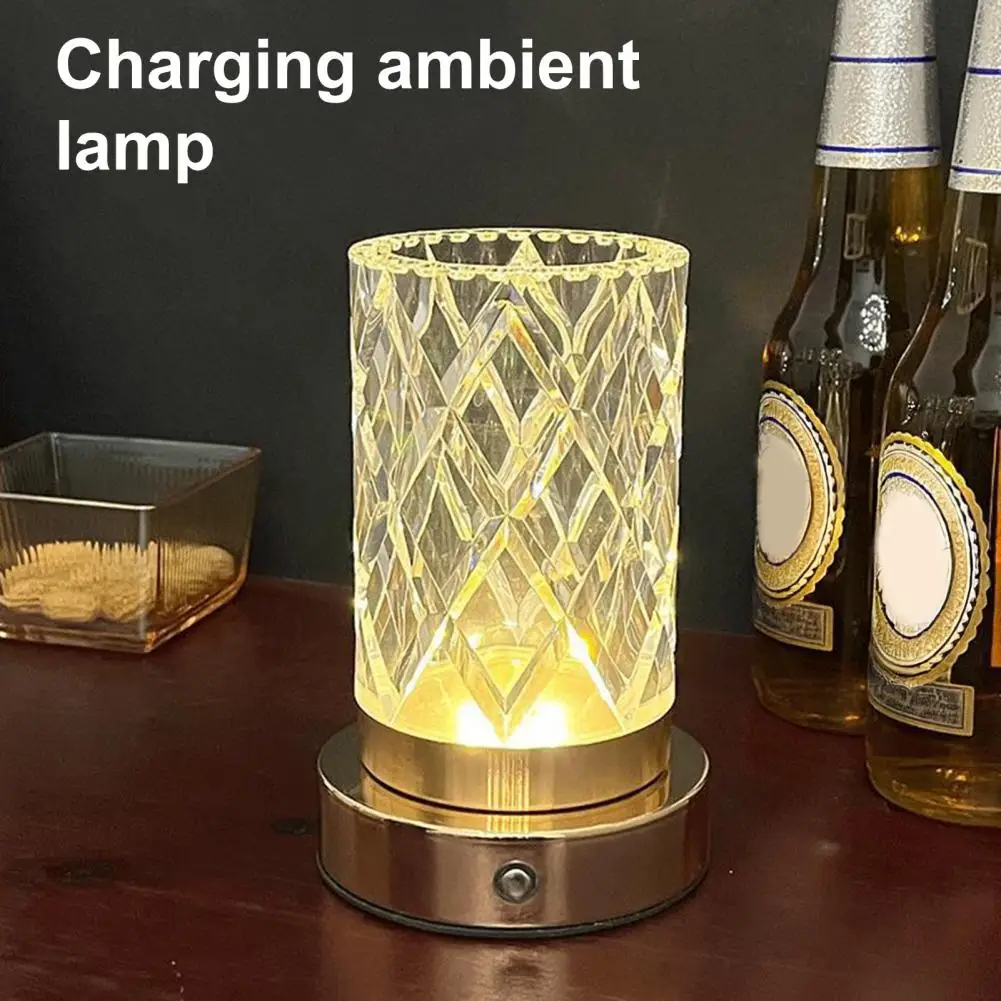 

Беспроводной ночник Перезаряжаемая светодиодная настольная лампа с регулируемой яркостью сенсорного управления Портативный беспроводной ночник для энергосбережения