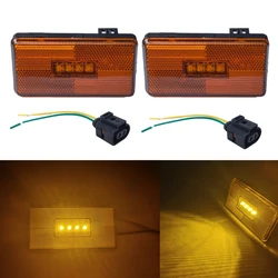 24V 4 LEDs Side Marker LED Lights For Scania New P G R S Series Truck Clearance Light With 2Pin Connector Spare Parts