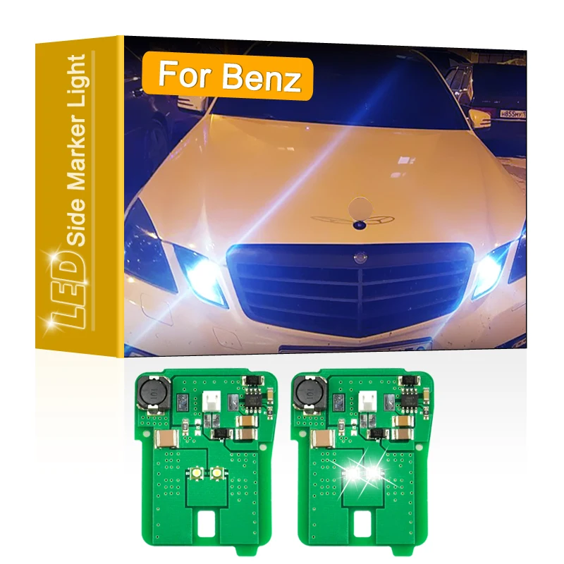 12V White LED Parking Position Light For Mercedes Benz E-Class W212 C207 A207 W207 2010 2011 2012 2013