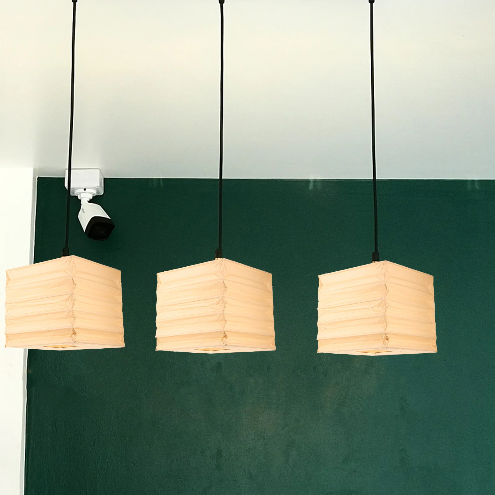 

Farmhouse Foldable Paper Lampshade Replacement Decorative Ceiling Light Cover Wall Hanging Lamp Shade Origami Pendant Light