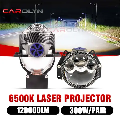 Carolyn H4 H7 Bi LED car lens projector headlights 9005 9006 LED headlights laser lens headlight modification kit