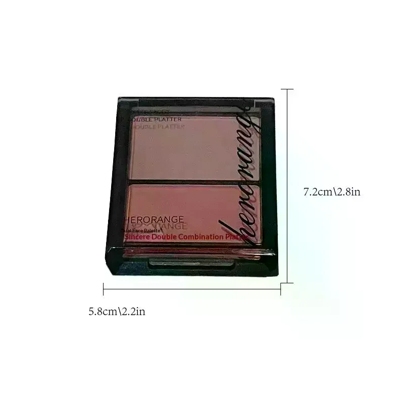 HERORANGE Highlight & Eye Shadow Powder Delicate, Natural, Lightweight, Matte Finish Eyeshadow Soft Focus Makeup Brightening