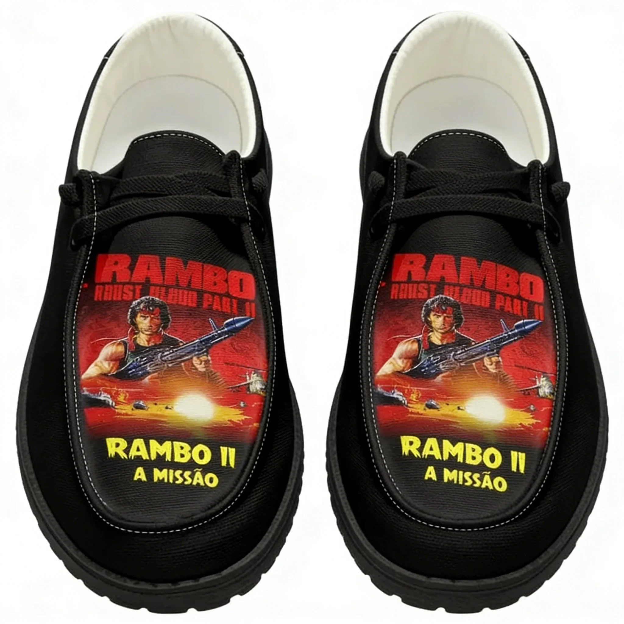 

John Rambo F-First B-Blood Casual Shoes Mens Womans Flat Shoe Breathable Outdoor Lightweight Footwear Couple Custom Made Shoe