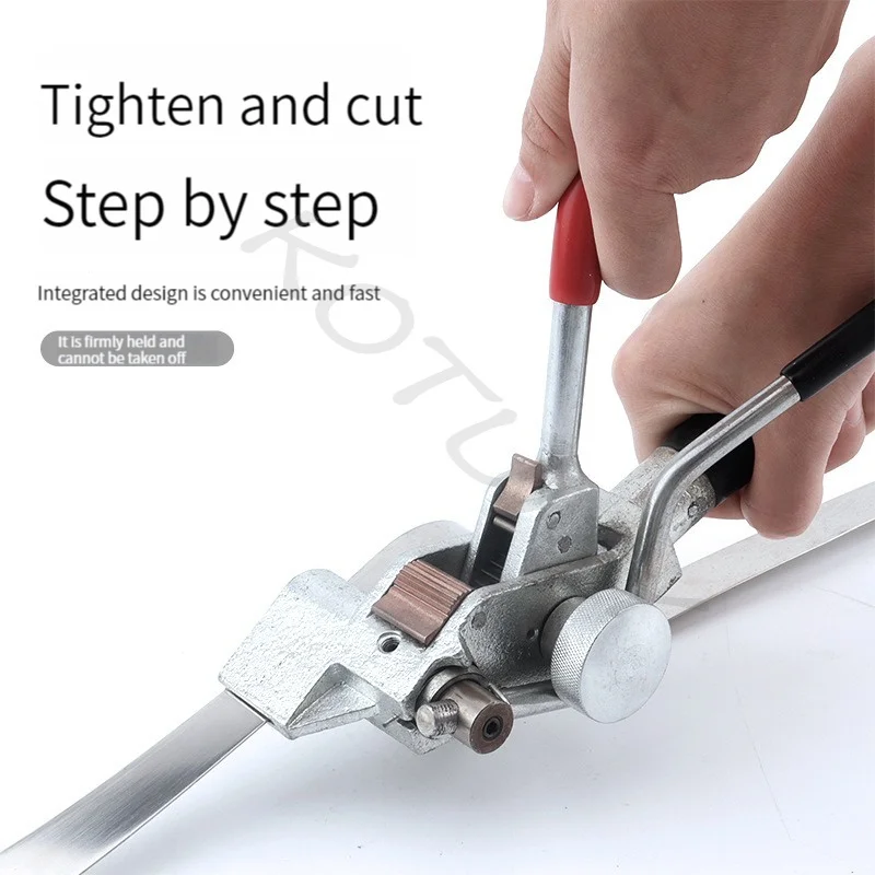 Ratchet Stainless Steel Cable Tie Pliers Strapping Machine Tightening Tool Tie Gun Bundle Tool