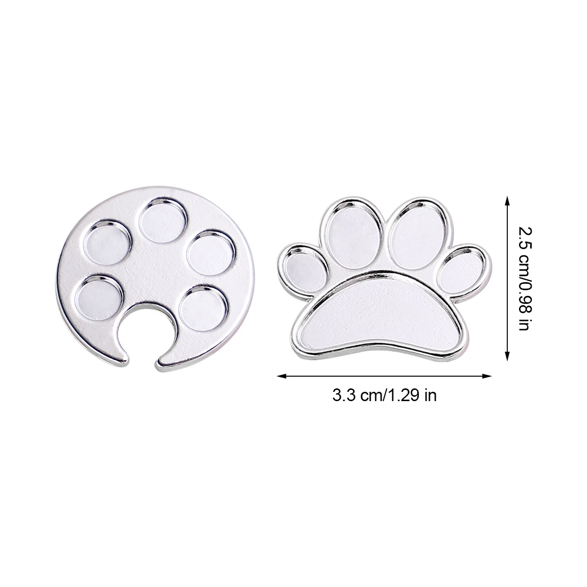 

2pcs Nail Art Color Mixing Board Premium Portable Manicure Tool Smooth Creative False Nail Display Tray Multi-Use For Home Salon