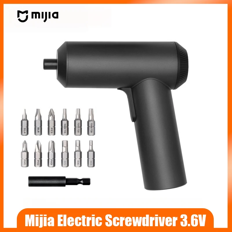 

Mijia electric screwdriver 3.6V 5N · m torque 2000mAh battery 12 pieces S2 batch head household repair tool set
