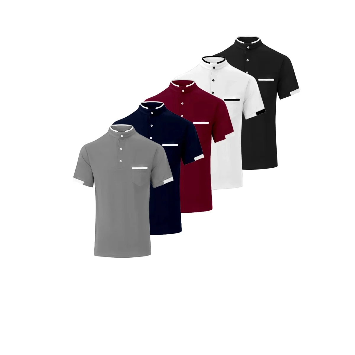 

Summer men's new style business casual short-sleeved shirt, breathable, soft and comfortable, versatile POLO shirt