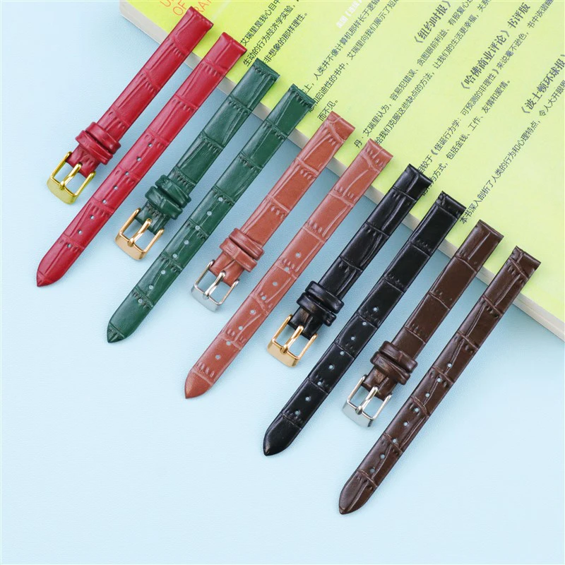 *animal skin* Watch strap  Genuine Leather Bamboo pattern 8mm 10mm 12mm 14mm 16mm Leather for Women