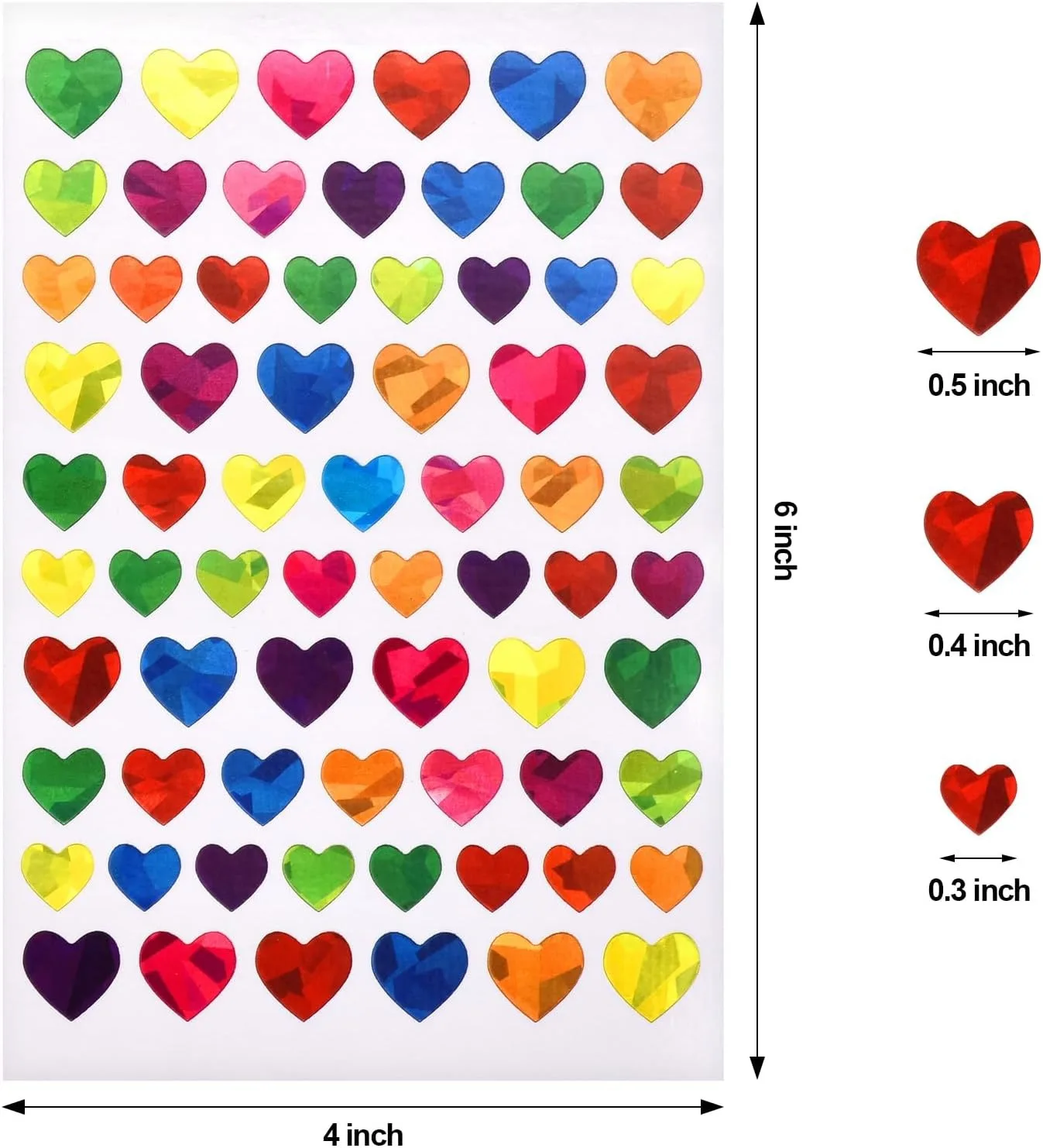 5 Pages Laser Gold Foil Self-adhesive Star Round Heart-shaped Stickers Reward Chart Decorative Children Toy Gifts Sticker Labels
