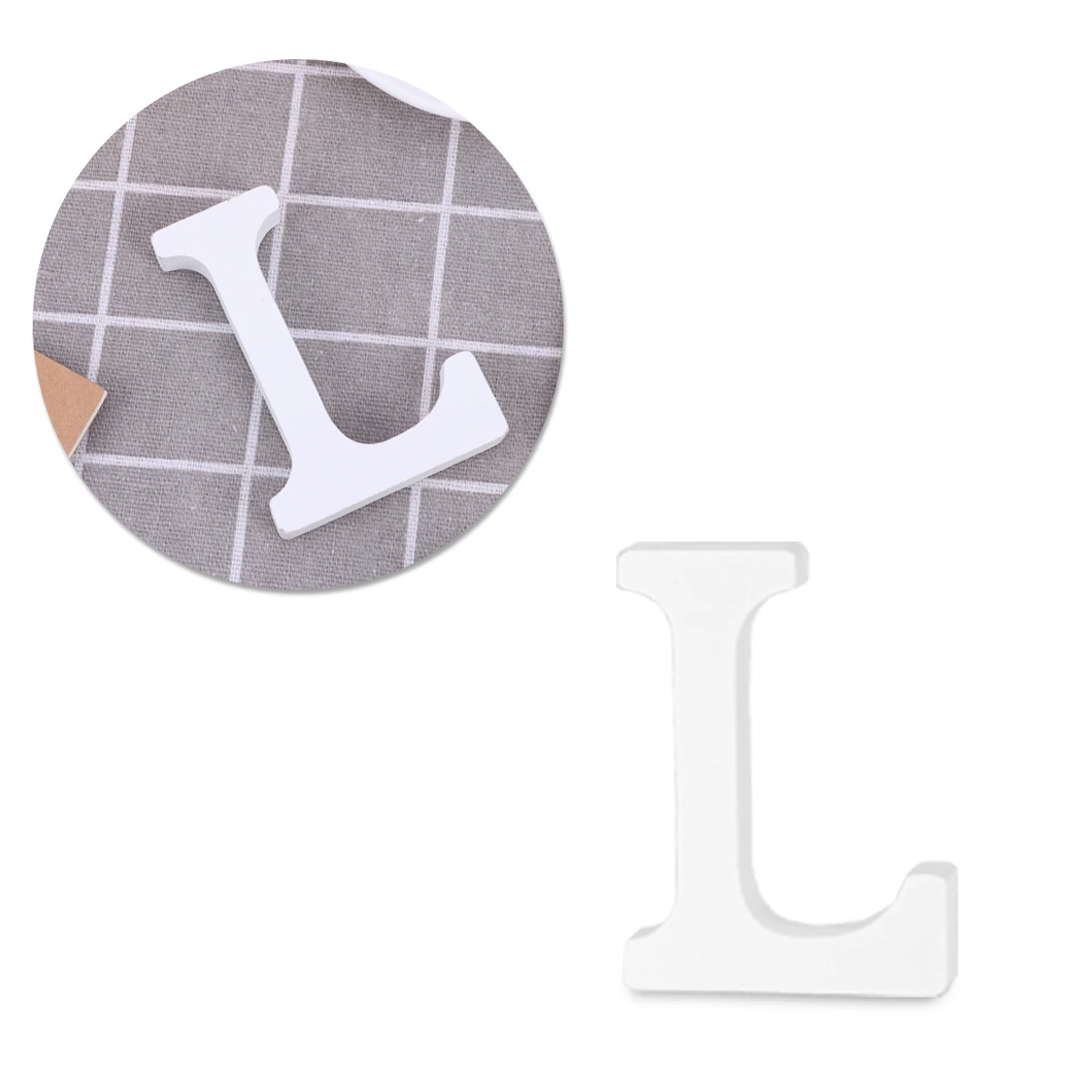 

Wood Alphabet L Letter Ornaments for Home Wedding Decoration Dining Table Display Educational Toy for Kids