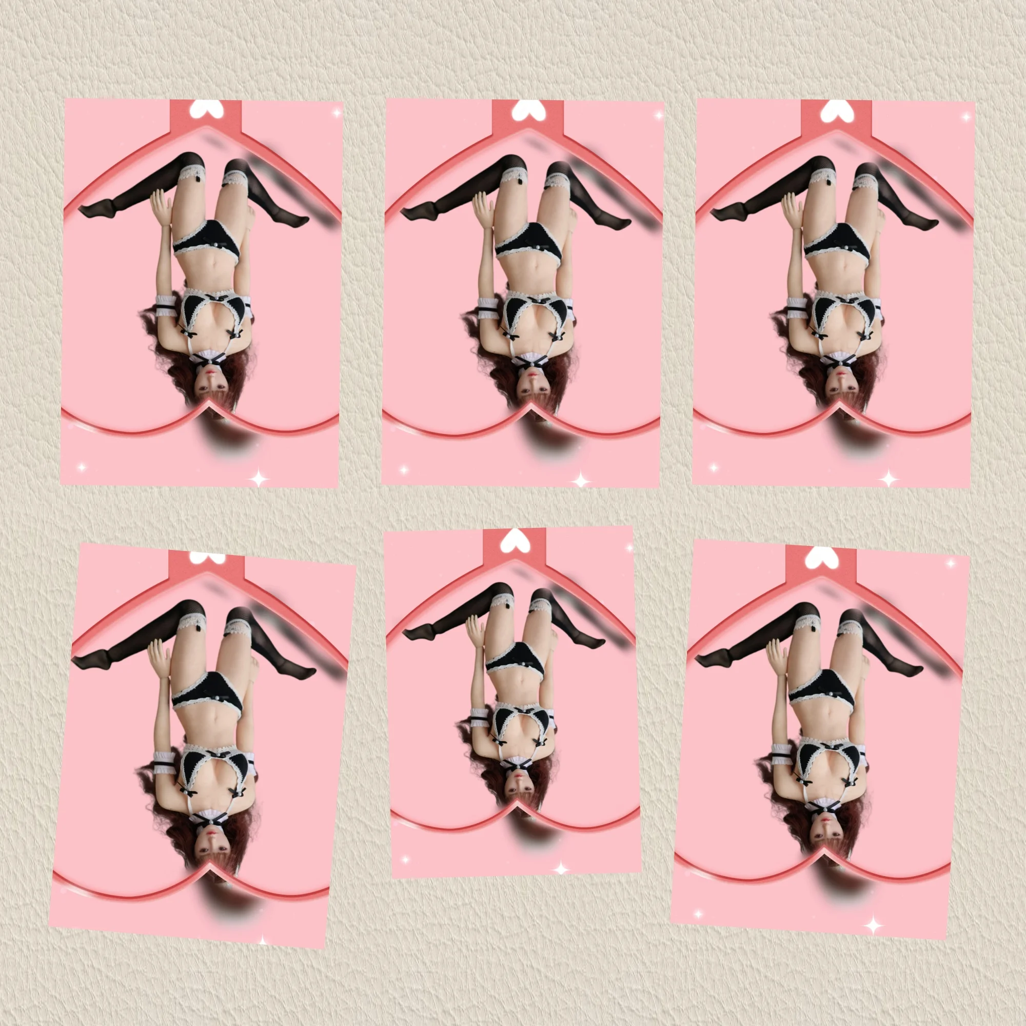 【Clothing Only】1/6 Scale Trend Sweet Bow Bikini Underwear Set Fit 12inchs TBL PH Female Soldier Action Figure Body
