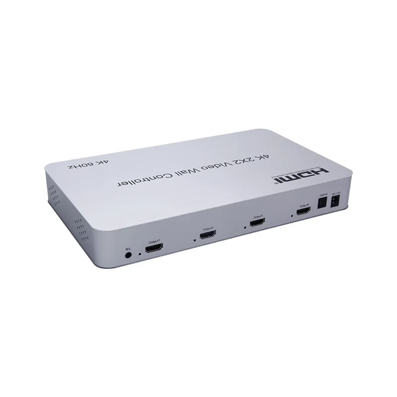 

4K@60Hz 2x2 HDMI Video Wall Controller DVI TV Splicer 1x2 1x4 Video Wall Horizontal Portrait Vertical Screen Splicing Processor