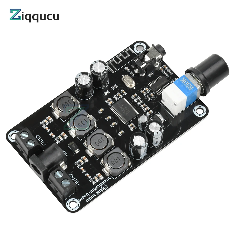 TPA3118D2 Stereo Digital Audio Power Amplifier Board XH-A415 DC12-24V High-Power Adjustable Audio Amplifier Board Amp Module