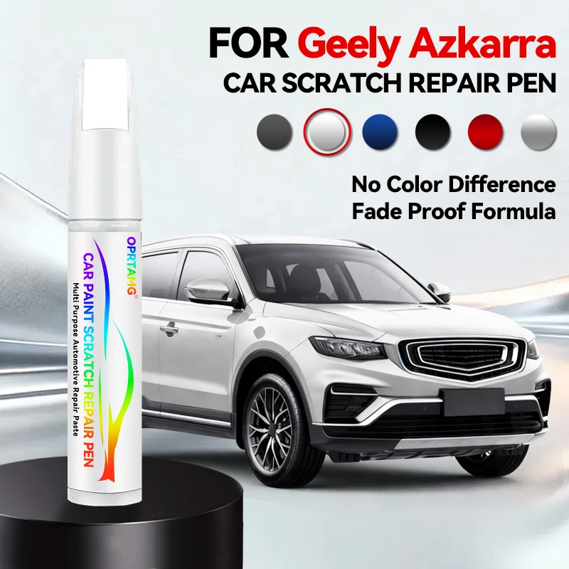 

Ручка-корректор для ремонта автомобильной краски, аксессуары для устранения царапин, зеленый, серебристый, белый, синий, серый, черный, красный цвета, для GEELY AZKARRA 2019-2022 годов выпуска